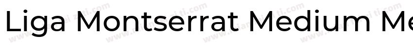 Liga Montserrat Medium Medium字体转换